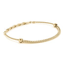 Twisted Diamond Pavé Chain Slider Bracelet