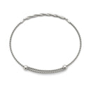 Twisted Diamond Pavé Chain Slider Bracelet