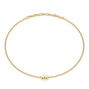 Twisted Diamond Pavé Chain Slider Bracelet