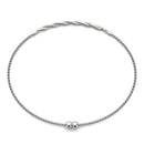Twisted Diamond Pavé Chain Slider Bracelet