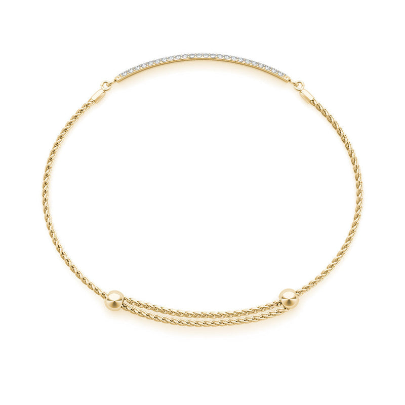 Diamond Pavé Chain Slider Bracelet