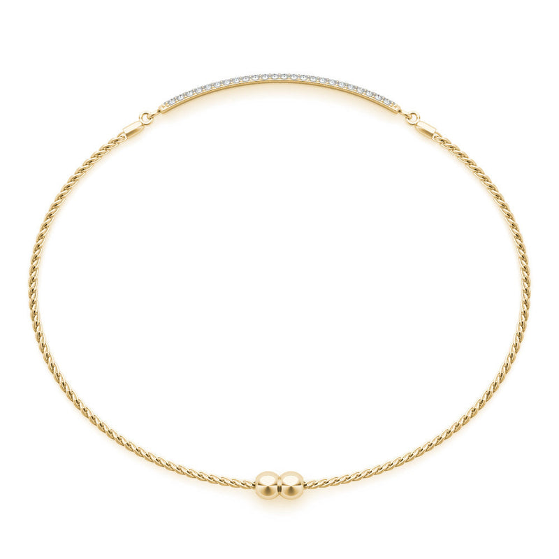 Diamond Pavé Chain Slider Bracelet