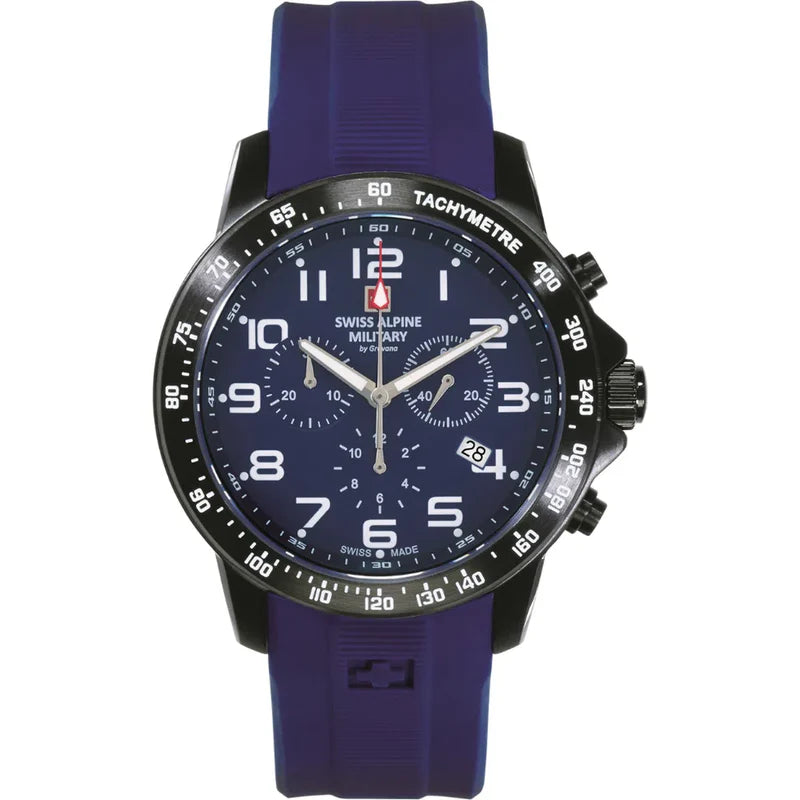 Swiss Alpine Military Ranger Chrono Men's Blue Watch 7064.9875