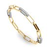 Diamond Pavé Paperclip Bracelet DiamondStatus