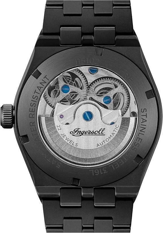 Ingersoll The Broadway Men's Watch Black Ceramic Skeleton Automatic I15102