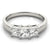 Princess Trilogy Engagement Ring