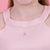 Disney Princess Heart Crown Pendant Necklace Two Tone