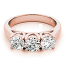 Round Trilogy Engagement Ring
