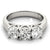 Round Trilogy Engagement Ring