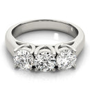 Round Trilogy Engagement Ring