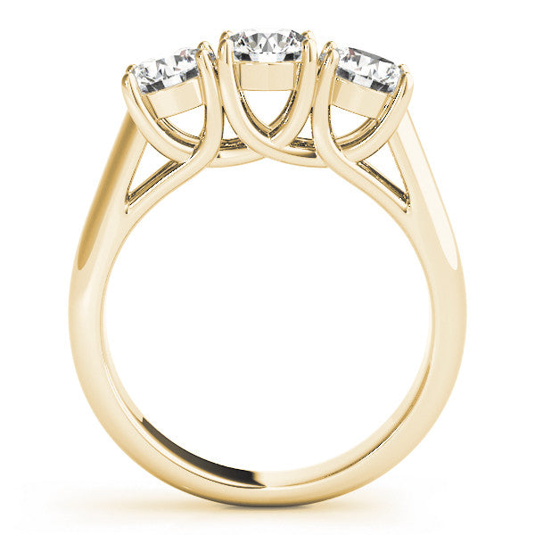 Round Trilogy Engagement Ring