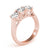 Round Trilogy Engagement Ring