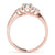 Round Cut Shoulders Engagement Ring