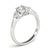Round Cut Shoulders Engagement Ring