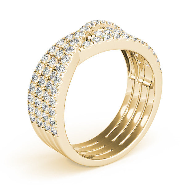 Multi-Row Pavé Diamond Ring