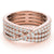 Multi-Row Pavé Diamond Ring