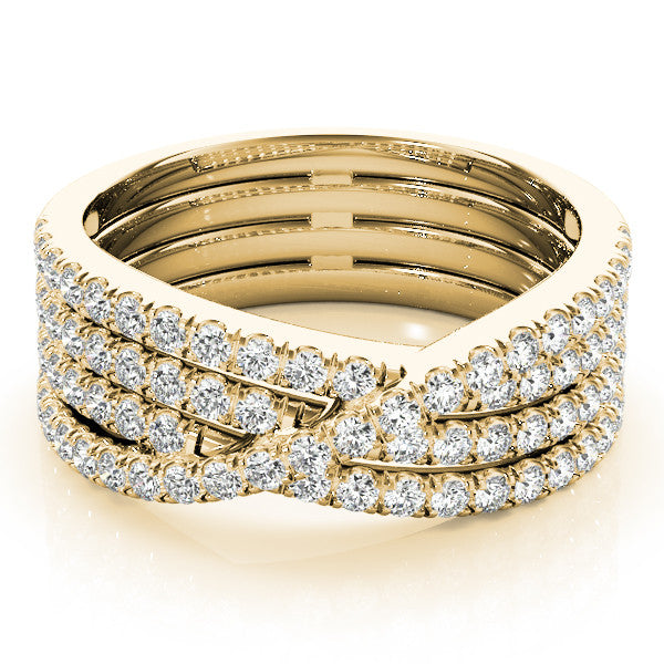 Multi-Row Pavé Diamond Ring