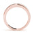 Princess Rub-Over Diamond Wedding Ring