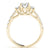 Oval Shoulders Pavé Engagement Ring