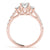 Oval Shoulders Pavé Engagement Ring