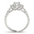 Oval Shoulders Pavé Engagement Ring