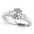 Oval Shoulders Pavé Engagement Ring