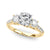 Round Trilogy Pavé Engagement Ring
