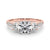Round Trilogy Pavé Engagement Ring