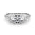 Round Trilogy Pavé Engagement Ring