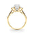 Round Trilogy Pavé Engagement Ring