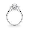 Round Trilogy Pavé Engagement Ring DiamondStatus