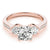 Round Trilogy Pavé Engagement Ring