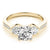 Round Trilogy Pavé Engagement Ring