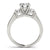 Round Trilogy Pavé Engagement Ring