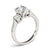 Round Trilogy Pavé Engagement Ring