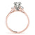 Round Emerald Shoulders Engagement Ring