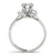 Round Emerald Shoulders Engagement Ring