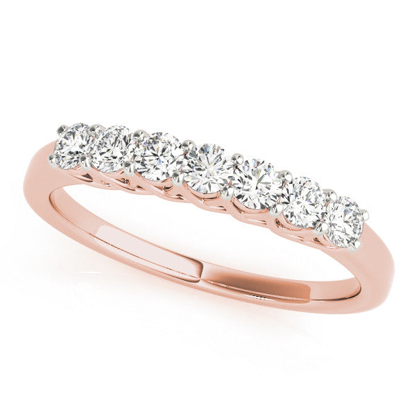 Round Seven Stone Wedding Ring