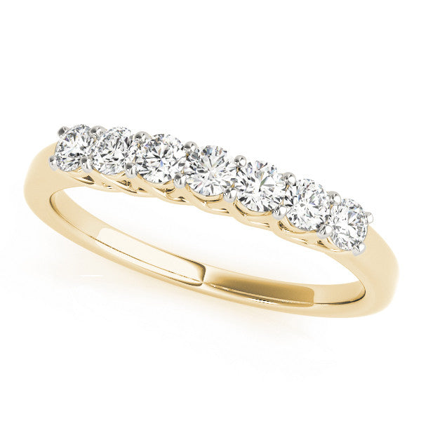 Round Seven Stone Wedding Ring