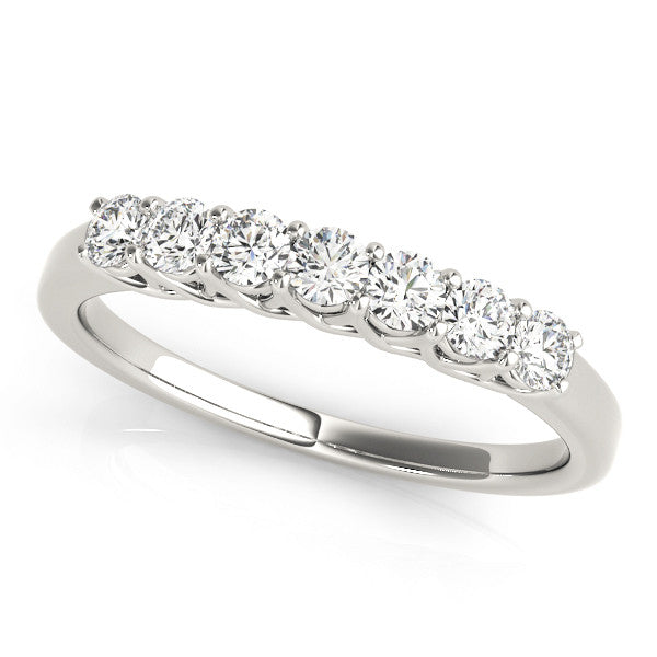 polygon ring | gokstone Images High Quality Grahic Round Seven Stone Wedding Ring 83398-W