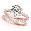 Round Pavé Engagement Ring DiamondStatus