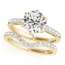 Round Pavé Engagement Ring DiamondStatus