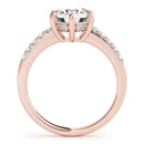Round Pavé Engagement Ring DiamondStatus