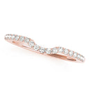 Curved Pavé Wedding Ring