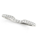 Curved Pavé Wedding Ring