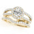 Round Halo Multi-Row Pavé Engagement Ring