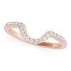 Curved Diamond Pavé Wedding Ring DiamondStatus