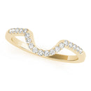 Curved Diamond Pavé Wedding Ring
