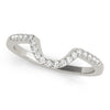 Curved Diamond Pavé Wedding Ring DiamondStatus