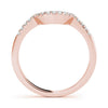 Curved Diamond Pavé Wedding Ring DiamondStatus